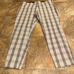 a new day Plaid Pants - Black and Cream